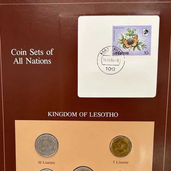 Franklin Mint Coin Sets of All Nations Collectible Kingdom of Lesotho VTG - Picture 2 of 13
